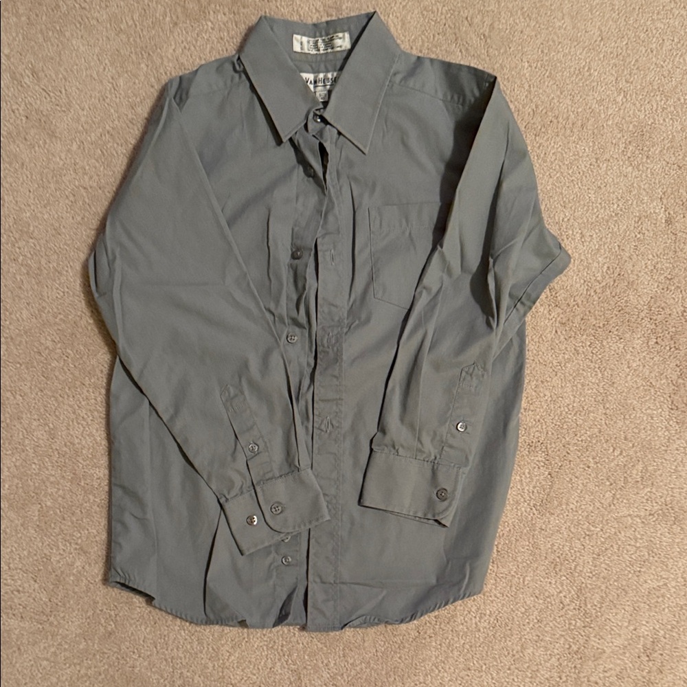 Van Heusen Boys Classic Gray Shirt